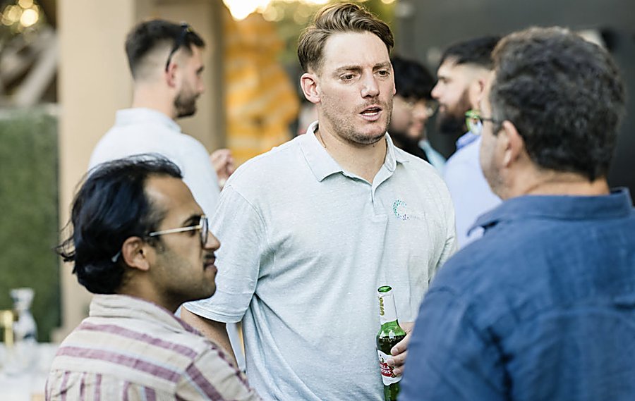 CyberForce Global team networking at Black Hat Vegas